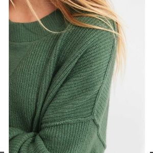 Aerie Cozy Up Ribbed Sweater XS oversized American Eagle